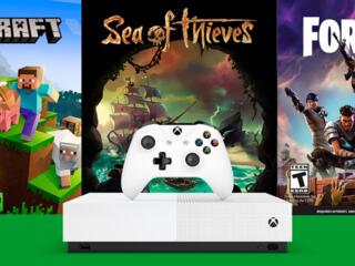 ПРОДАМ ИГРОВУЮ ПРИСТАВКУ - XBOX ONE S 1Tb + 3 игры + коробка + HDMI
