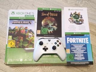ПРОДАМ ИГРОВУЮ ПРИСТАВКУ - XBOX ONE S 1Tb + 3 игры + коробка + HDMI