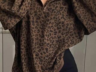 Худи с леопардовым принтом