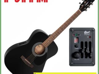 Электроакустическая гитара CORT AF510E (Black Satin) в м. м. "РИТМ"