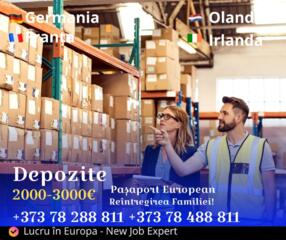 Lucru în Germania - depozit de haine și cosmetică!