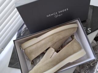 Лоферы натуральный замш