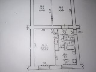 Продается 3-х комнатная квартира г. Бендеры БАМ 2/5 этаж
