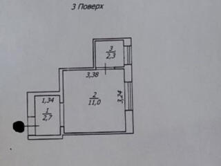 1к. Проспект Свободы. Общая площадь 16 м. Капитальный ремонт.