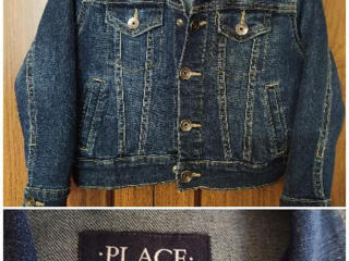 Джинсовая куртка PLACE xs (4 года) б/у, состояние новой