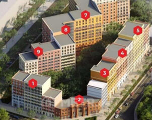 1комнатная 33м2 новом доме пентхаус