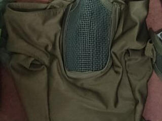 Страйкбольная балаклава "Тень" с защитной сеткой (olive) — 150 ₽