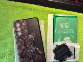 Samsung s21 FE защитное стекло гидрогель защита на камеру чехол