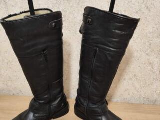 Продам зимние тёплые сапоги, кожаные цена 250 руб - 38