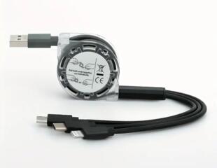 3-в-1 Выдвижной Многофункциональный Зарядный Кабель для Зарядки с Разъемами iPhone