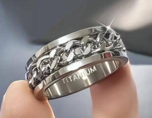 Кольцо из титана, новое.