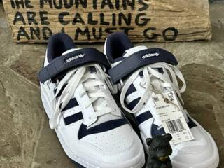 Adidas Originals Forum Low White Navy Lifestyle Shoes GY5831, 44.5