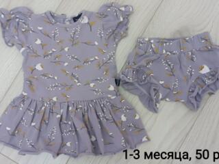Одежда на девочку, 0-3 месяца