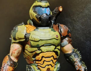 Продам миниатюру Doomguy ручной работы.