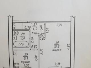 Продается однокомнатная квартира под кап ремонт