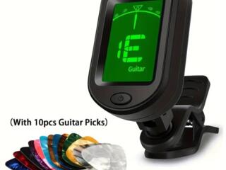 Новый тюнер для гитары с дисплеем + 10 медиаторов в подарок!