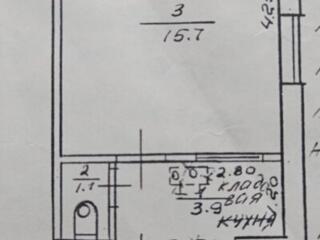 1 комнатная. 2 этаж. котелец.