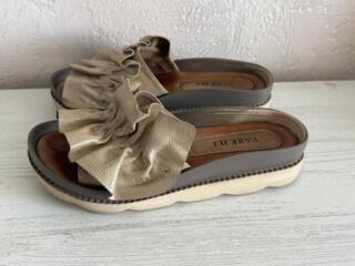 Шлепки, кожа, легкие, размер 37. Вайбер 37377781697.