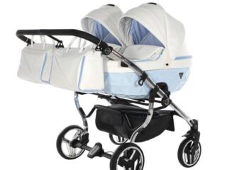 Универсальная коляска, Польского бренда"Junama" 2 в 1 для двойни.