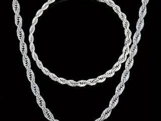 Комплект цепь и браслет, новые.