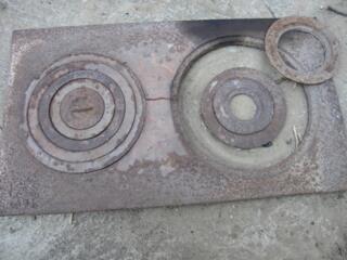 плита с кольцами некомплект -300 л решетки 9 штук - 300 лей круги 