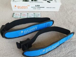 Два ярких светоотражающих браслета для занятий спортом-вечернее время