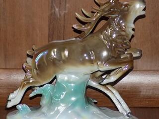 Фарфоровая статуэтка Олени ГДР GRAFENHAL Охота