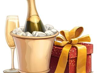 Набор для охлаждения шампанского — стиль, точность и пробка!