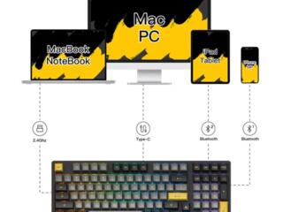 Akko 3098B Plus новая беспроводная механическая клавиатура