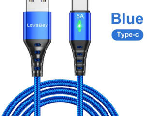 Продаю кабели Lovebay 5A USB-кабель типа C, Micro. Новые