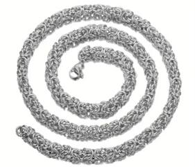 Комплект цепь и браслет из нержавеющей стали, новый.