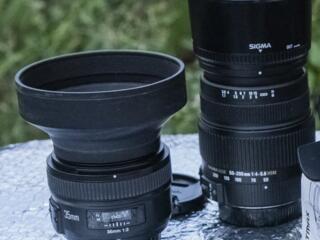 Объективы: 1) YONGNUO 35mm 1:2 и 2)SIGMA 50-200 F4-56 DC OC - на Nikon