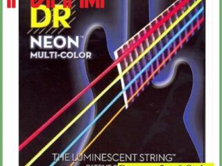 Струны бас 6-String DR NMCB6-30 Neon Multi-Color в м. м. "РИТМ"