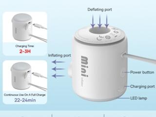Baseus Mini Inflator Air Pump Туристический электро мини насос