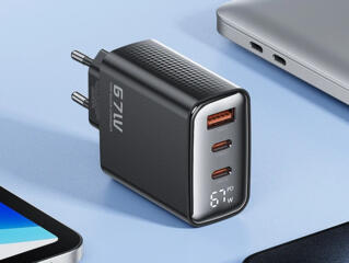 Toocki 67W GaN с дисплеем блок питания