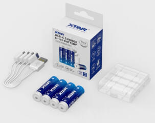 Аккумулятор XTAR 1.5V AA LR 3000mAh USB-C ЛИНИЙНЫЙ РАЗРЯД
