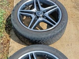 Диски AMG r18 с резиной continental 450 $