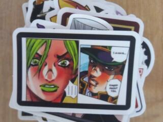 Наклейки Евангелион и ДжоДжо