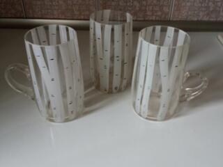 Продам бокалы стеклянные набором из 3-х штук