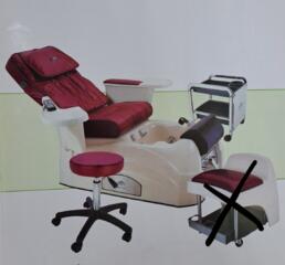 Педикюрное СПА кресло с массажем Whale Spa DELUX