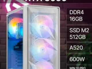 Игровой: Ryzen 3600(4.2Ghz)+DDR4 16Gb+RTX 3050 GDDR6+Nvme 512Gb+650Wa