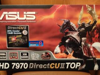 Продается видеокарта ASUS Radeon HD 7970 DirectCU II TOP на запчасти!