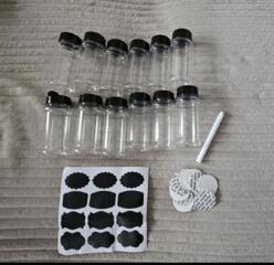 Набор баночек для специй с этикетками и маркером