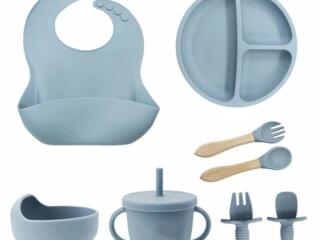 Силиконовый набор детской посуды для кормления| НОВЫЕ