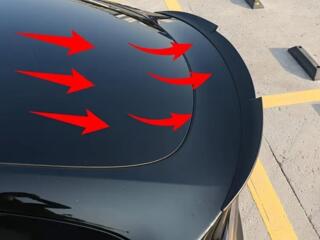 Tesla Модель 3/Y - спойлер крышки багажника - матовый карбон.