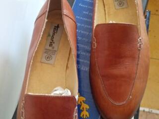 Новые кожаные женские туфли -лоферы 41р-р.