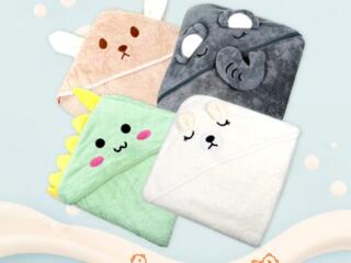 Полотенце детское с капюшоном 80*80 см| НОВЫЕ