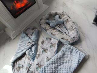 2 пары бортиков, кокон, пледик, подушка