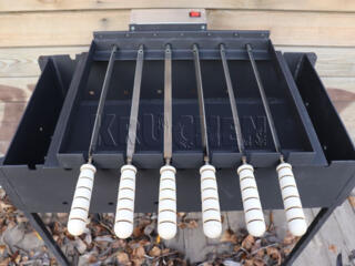 Мангал с электроприводом - Grătar cu motor electric - Шампур