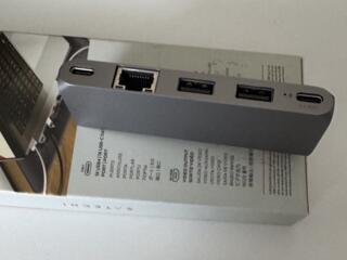 НОВЫЙ Оригинал- переходник Satechi Aluminum USB-C Pro Hub Max Adapter